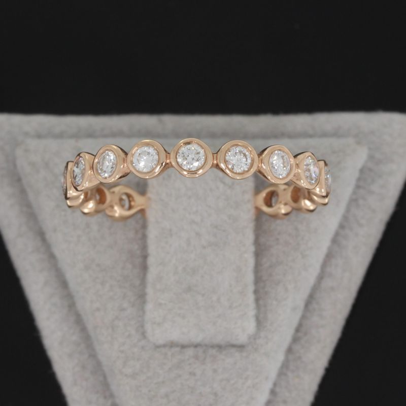SALE ! Wert 2590 € Brillant Memory Ring (0,68 carat) in 585er 14 K Roségold Größe 54 - H542