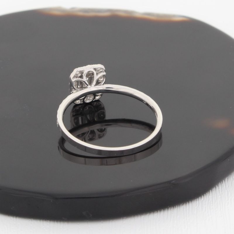 Wert 1590 € Brillant Diamant Ring in 750er 18 K Weißgold Größe 52 - H347