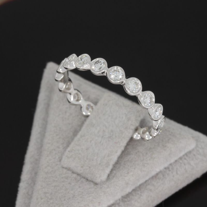 SALE ! Wert 2590 € Brillant Memory Ring (0,71 carat) in 585er 14 K Weißgold Gr.54,5- H1568
