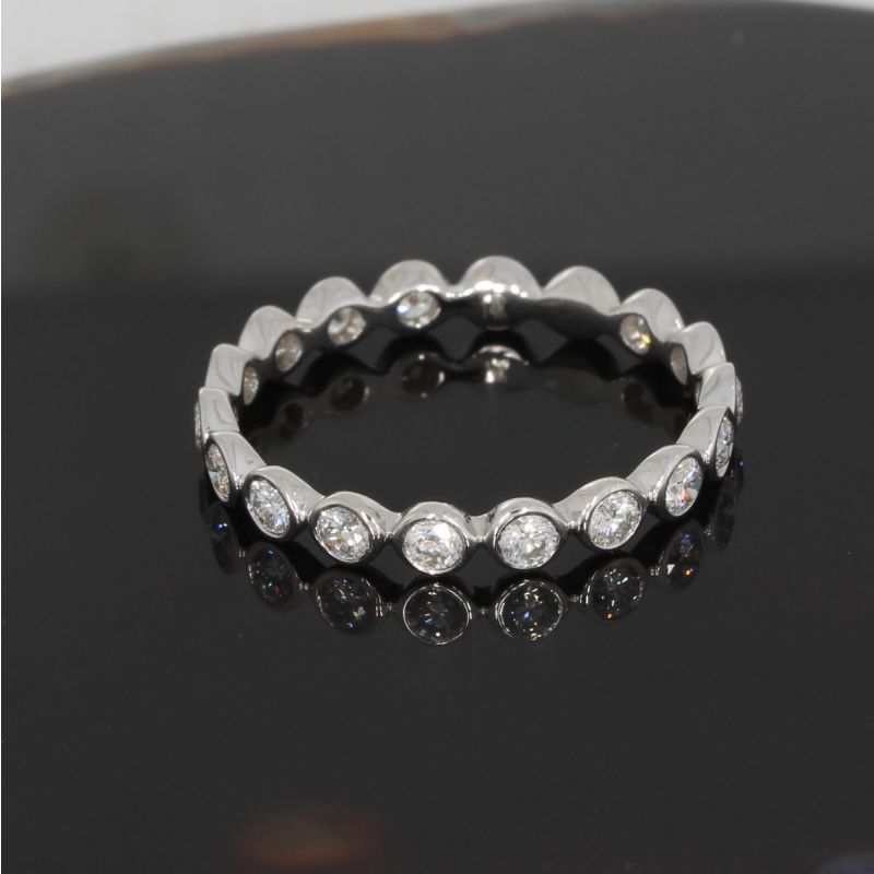 SALE ! Wert 2590 € Brillant Memory Ring (0,71 carat) in 585er 14 K Weißgold Gr.54,5- H1568