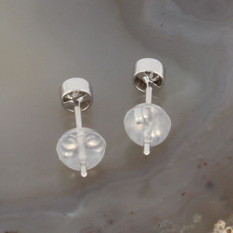 Wert 1190 € Solitär Brillant Ohrstecker Ohrringe (0,30 carat) in 900er Platin - H637