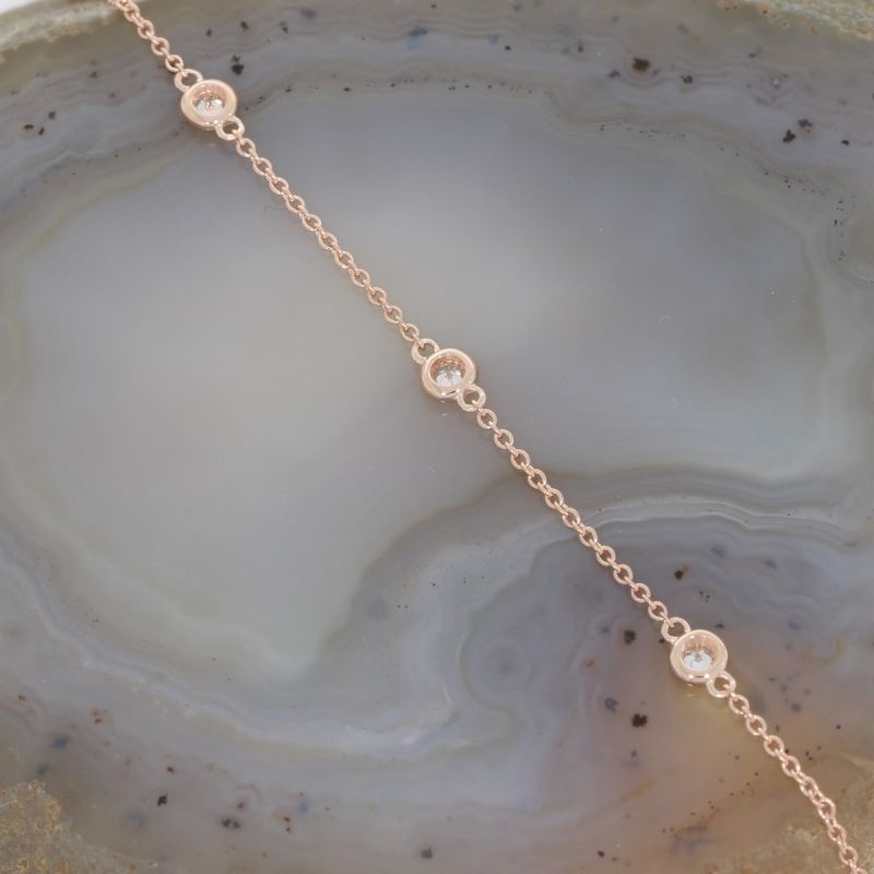 Wert 1690 € Brillant Armband (0,30 carat) in 585er 14 K Roségold - H708