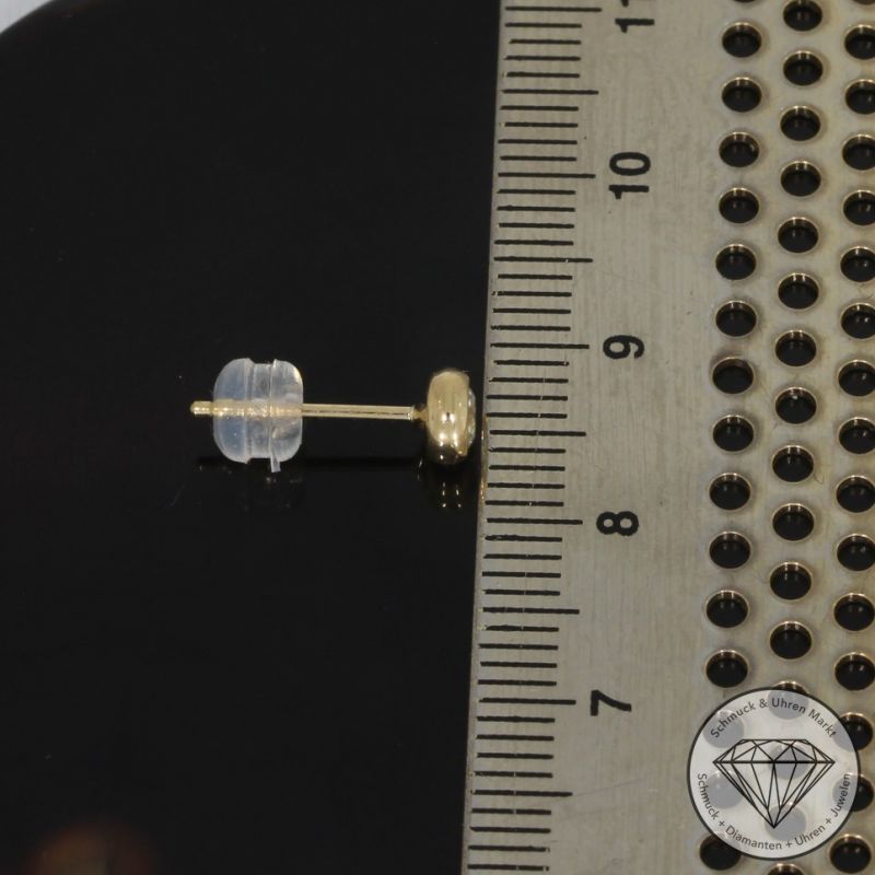 Wert 1290 € Solitär Brillant Ohrringe (0,32 carat) in 750er 18 K Gelbgold - H724
