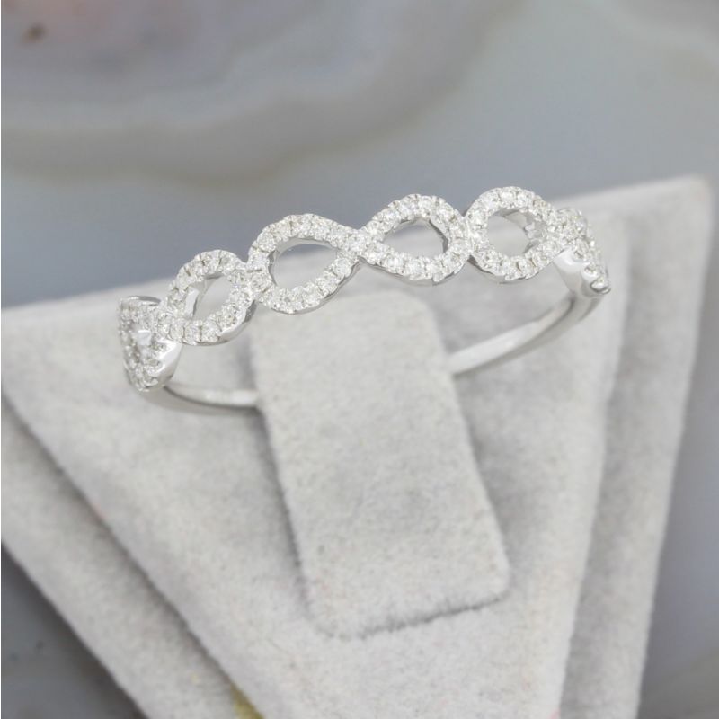 Wert 1090 € Brillant Ring (0,15 carat) in 585er 14 K Weißgold Gr.56 - H1402