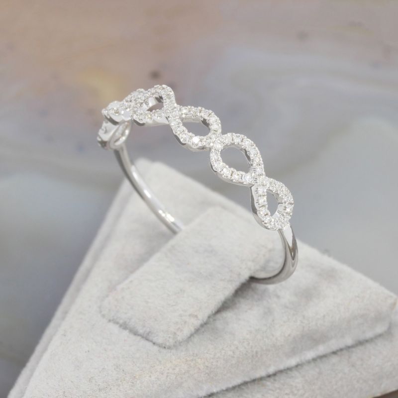 Wert 1090 € Brillant Ring (0,14 carat) in 585er 14 K Weißgold - H1488