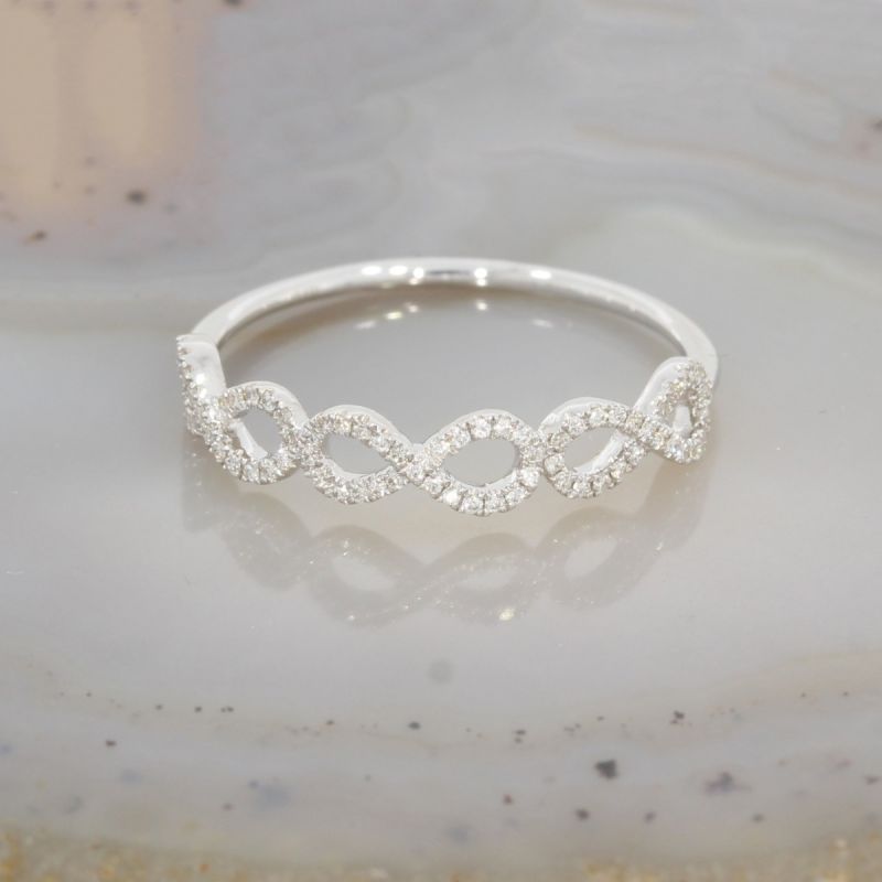 Wert 1090 € Brillant Ring (0,14 carat) in 585er 14 K Weißgold - H1488