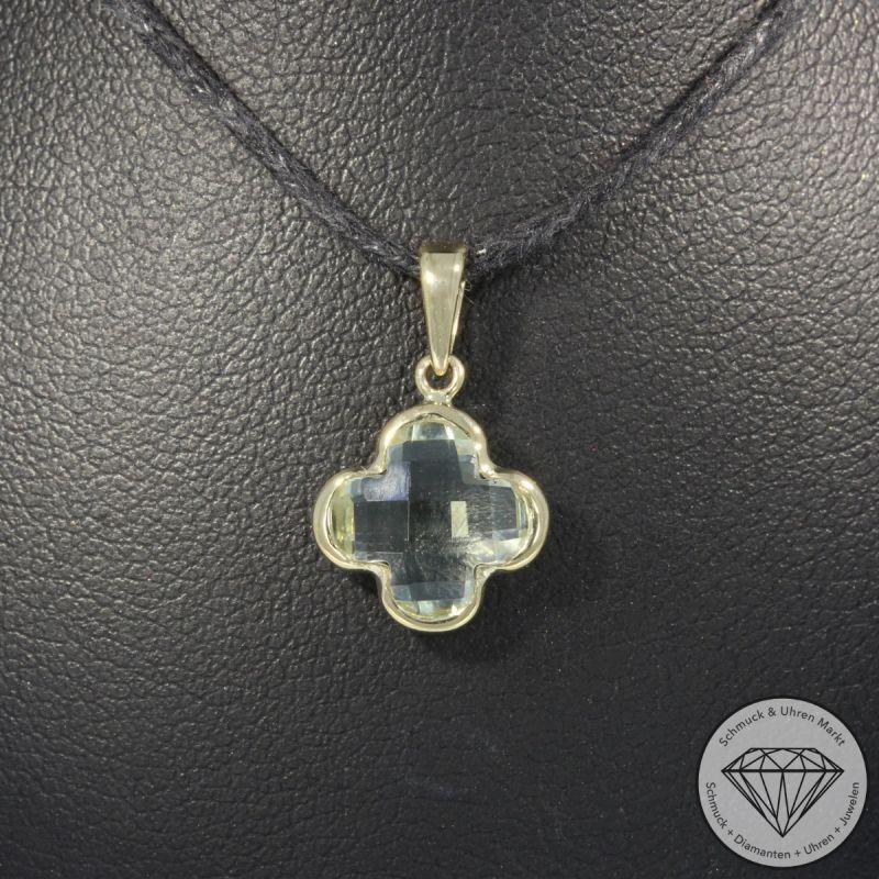 Wert 450 € Amethyst Anhänger (1,90 carat) in 585er 14 K Gelbgold - H777