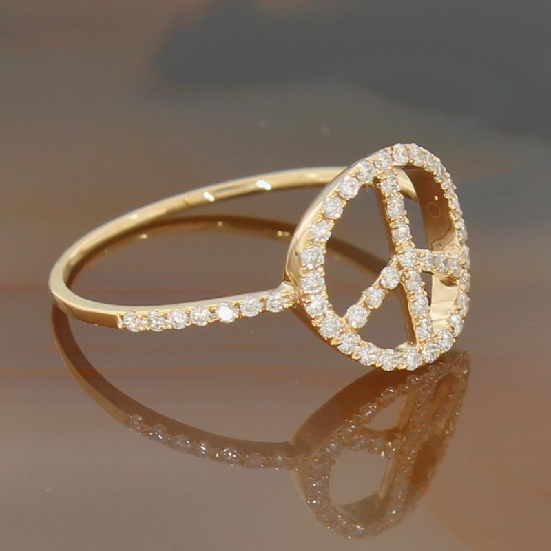 Wert 710 € Brillant Ring (0,26 carat) in 585er 14 K Gelbgold Gr.55 - H816