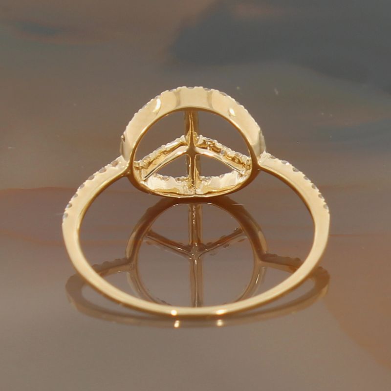 Wert 710 € Brillant Ring (0,26 carat) in 585er 14 K Gelbgold Gr.55 - H816