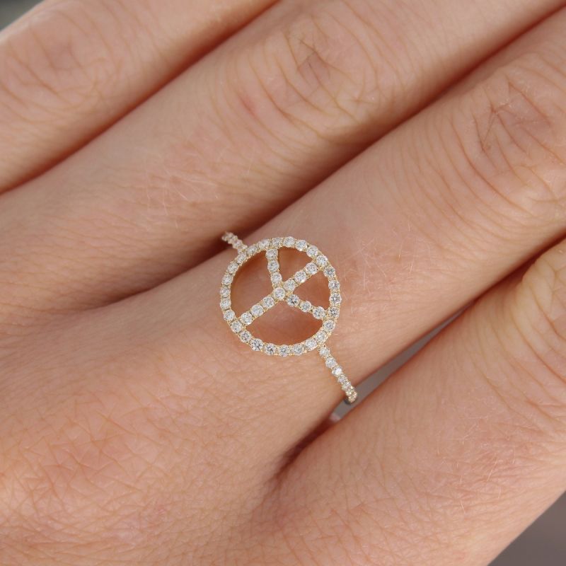 Wert 710 € Brillant Ring (0,27 carat) in 585er 14 K Gelbgold Gr.56 - H815