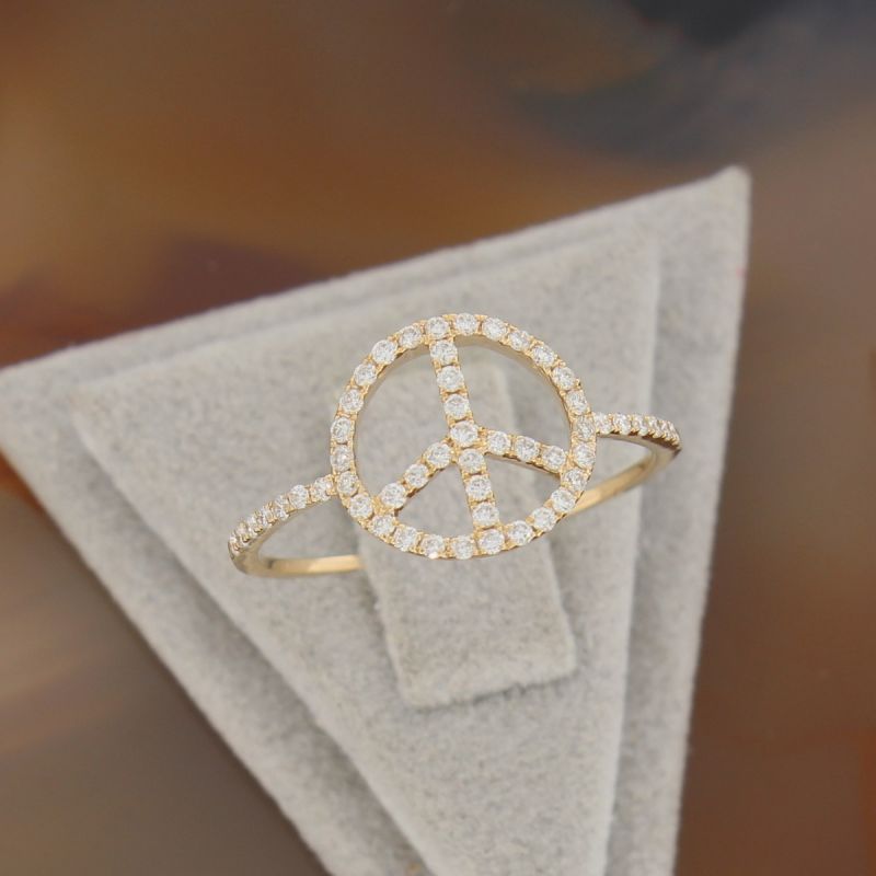 Wert 710 € Brillant Ring (0,27 carat) in 585er 14 K Gelbgold Gr.56 - H815