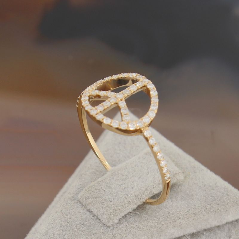 Wert 710 € Brillant Ring (0,26 carat) in 585er 14 K Gelbgold Gr.55 - H816