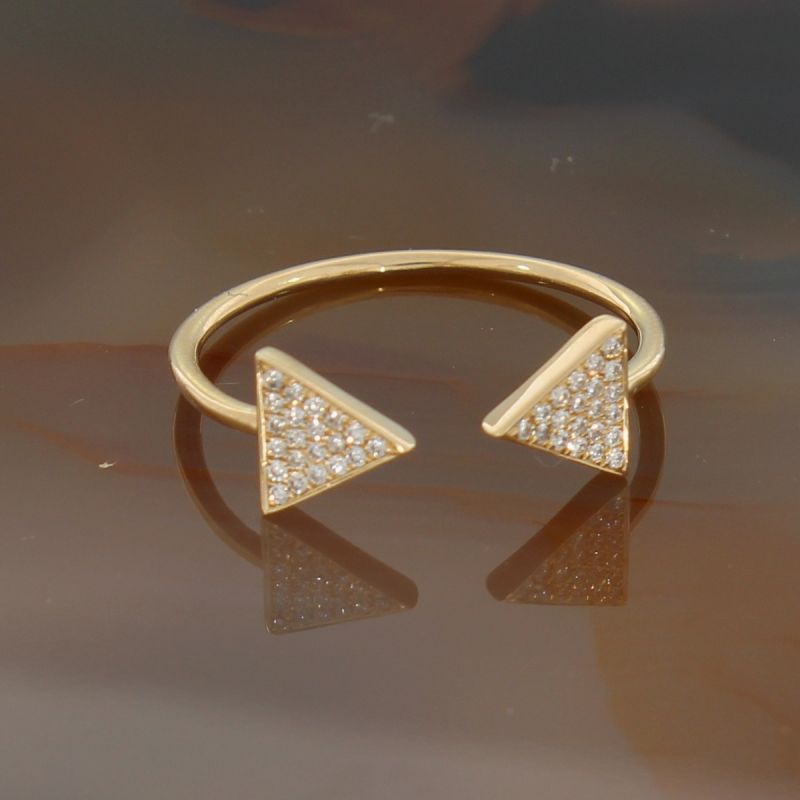 Wert 820 € Brillant Ring (0,12 carat) in 585er 14 K Gelbgold Gr.55 - H820