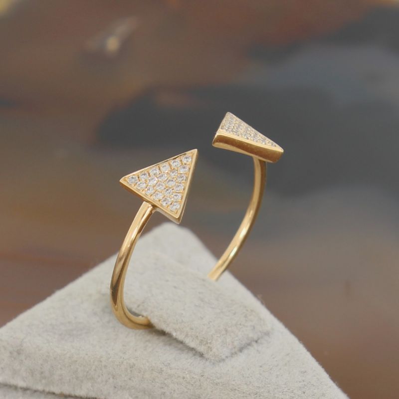 Wert 820 € Brillant Ring (0,12 carat) in 585er 14 K Gelbgold Gr.55 - H820