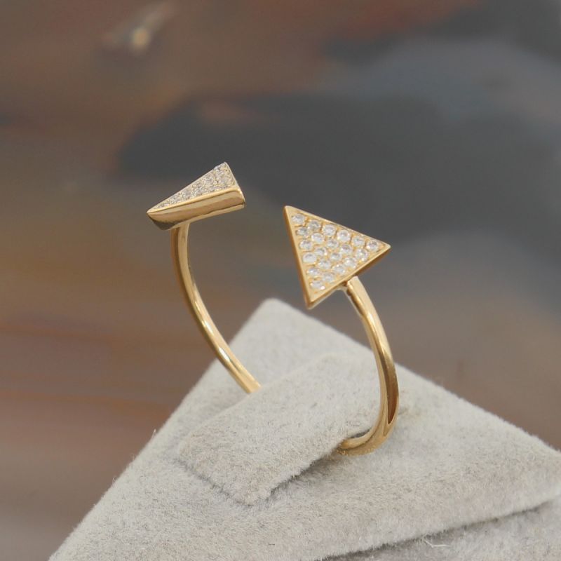 Wert 820 € Brillant Ring (0,12 carat) in 585er 14 K Gelbgold Gr.55 - H820