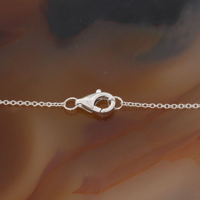 Wert 550 € Brillant Anhänger Herz (0,04 carat) mit Kette in 585er 14 K Weißgold - H822