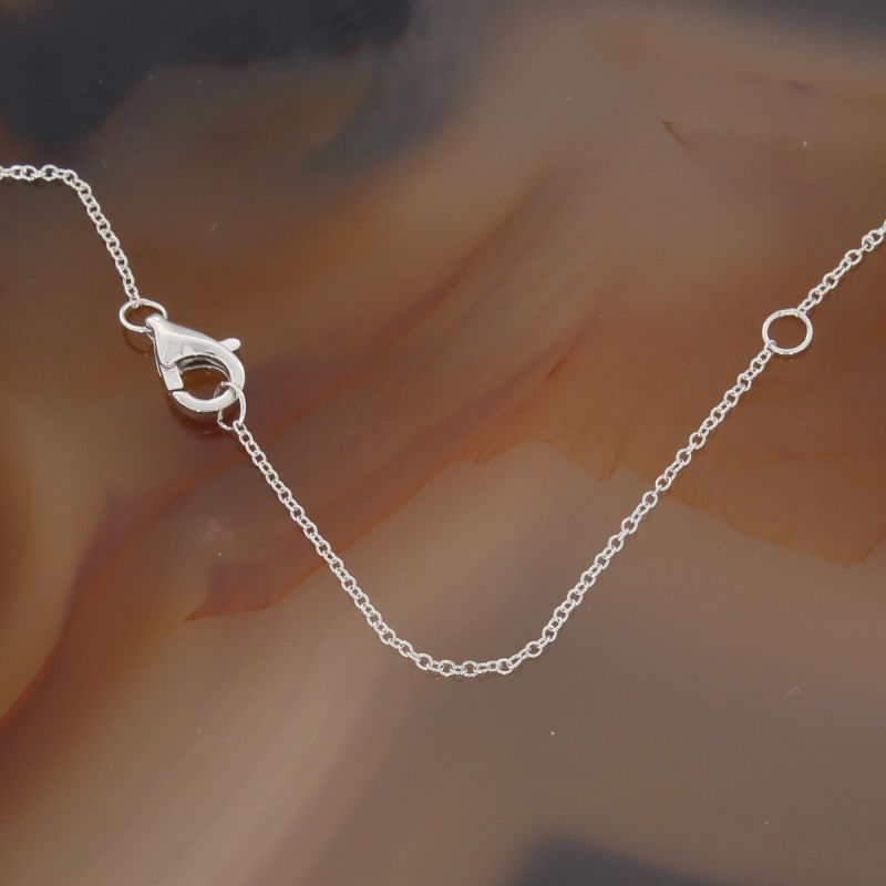 Wert 550 € Brillant Anhänger Herz (0,04 carat) mit Kette in 585er 14 K Weißgold - H822