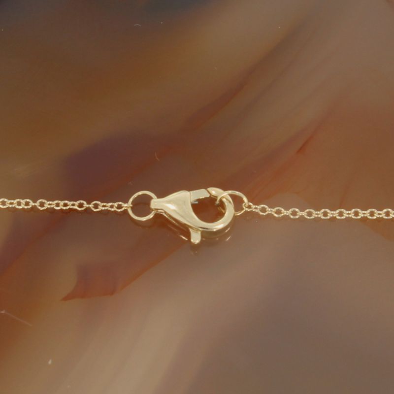 Wert 550 € Brillant Herz Anhänger mit Kette (0,04 carat) in 585er 14 K Gelbgold - H823