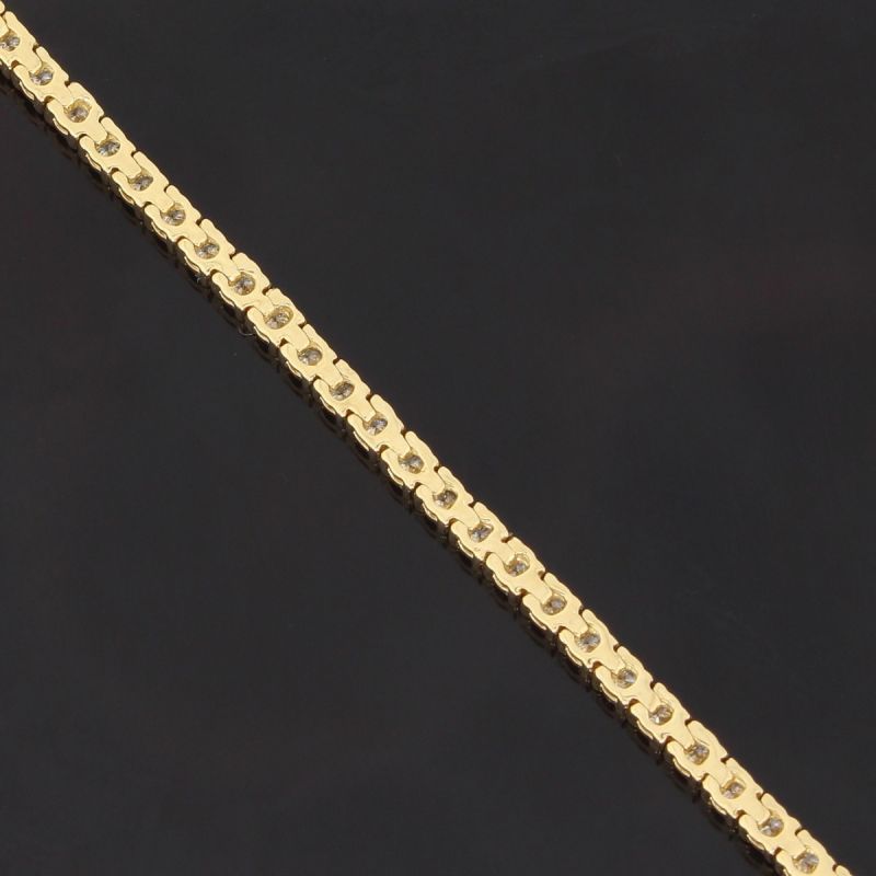 Wert 5290 € Brillant Tennis Armband (2,00 carat) in 750er 18 K Gelbgold  - H857