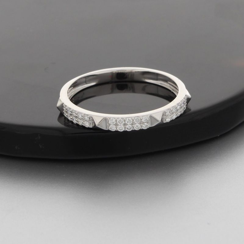 Sale! Wert 1170 € Brillant Ring (0,19 carat) in 585er 14 K Weißgold Gr.56 - H864
