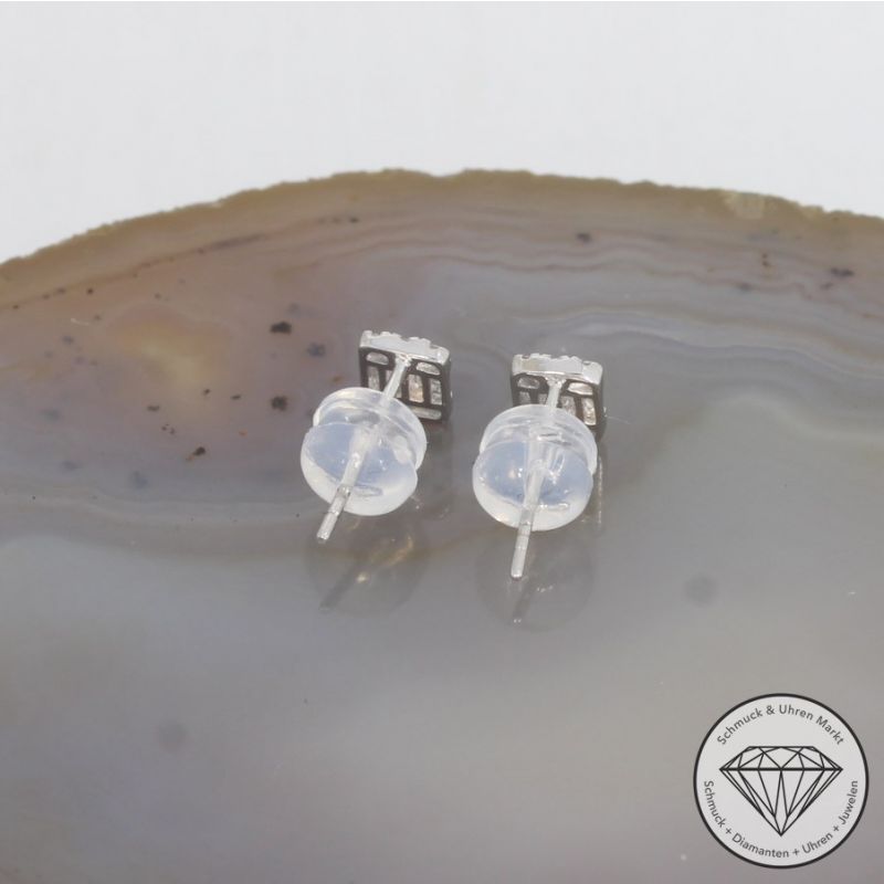 Wert 490 € Brillant Diamant Ohrringe in 750er 18 K Weißgold - H893