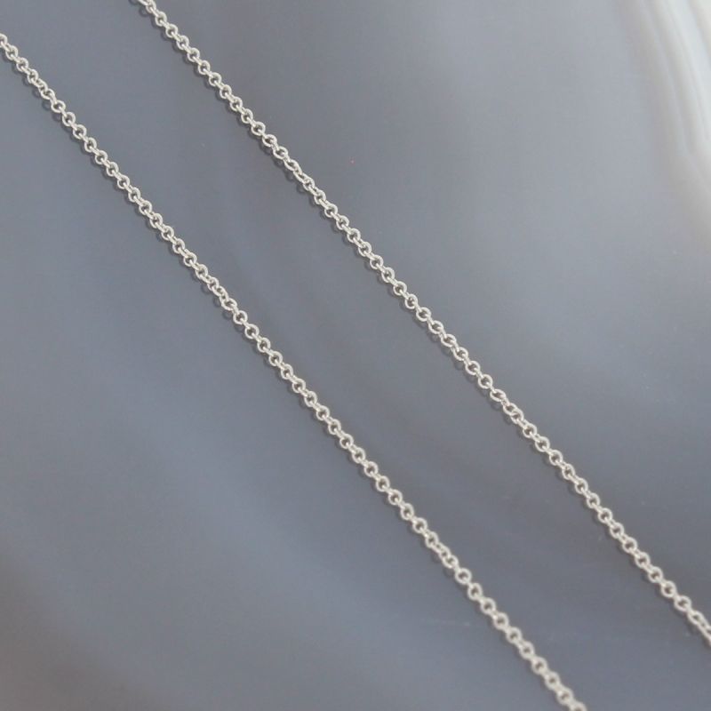 Wert 1150 € Brillant Anhänger mit Kette (0,40 carat) in 750er 18 K Weißgold Länge 42,0 + 45,0 cm - H186