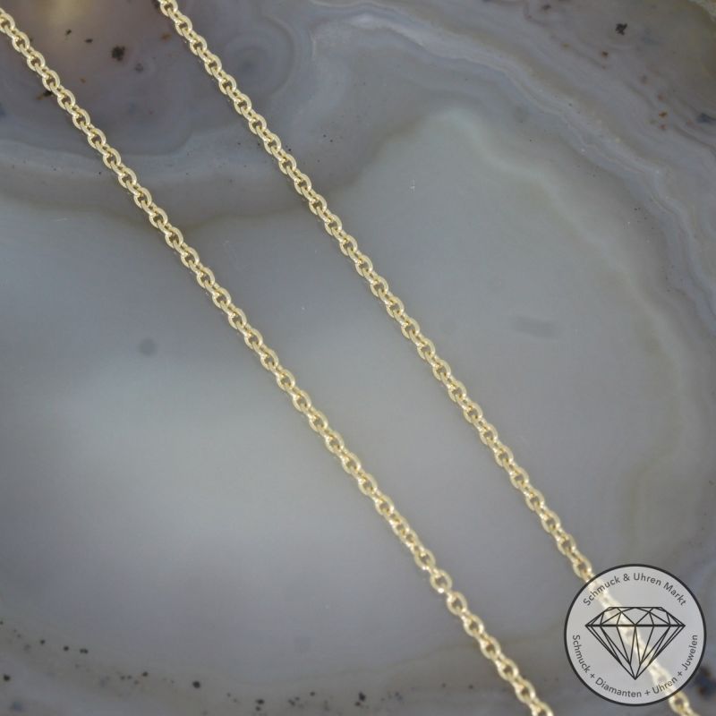 Wert 1280 € Brillant Anhänger & Kette (0,14 carat) in 585er 14 K Gelbgold - H1757