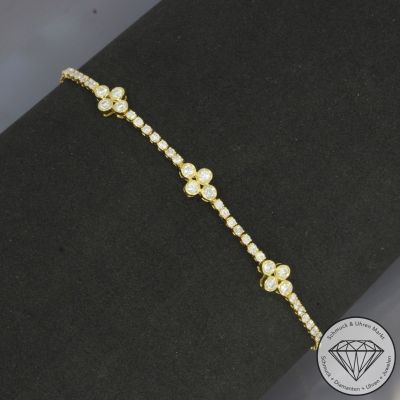 Wert 2490 € Brillant Armband in 750er 18 K Gelbgold - 100284