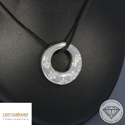 Wert 4290 € Leo Wittwer Brillant Anhänger in 750er 18 K Weißgold - 100585