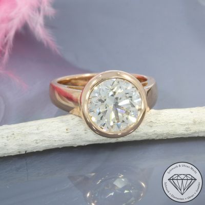Wert 283500 € Solitär Brillant Ring (ca. 5,35 carat) in 750er 18 K Rosegold (NUR ABHOLUNG) - 100730