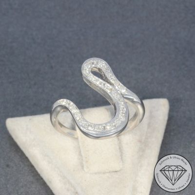 Wert 1390 € Diamant Ring in 750er 18 K Weißgold - 101142