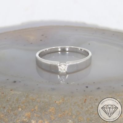 Wert 990 € CHRIST Solitär Brillant Ring in 585er 14 K Weißgold - 101575