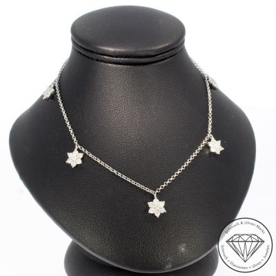 Wert 2990 € Brillant Collier (0,70 carat) in 750er 18 K Weißgold - 101796