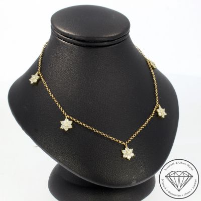 Wert 2990 € Brillant Collier (0,70 carat) in 750er 18 K Gelbgold - 101797