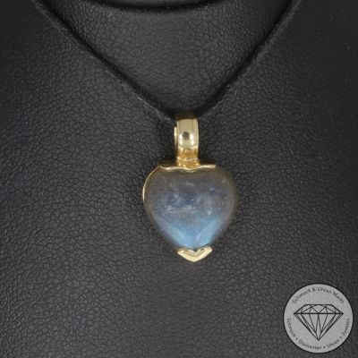 Wert 450 € Mondstein Anhänger in 333er 8 K Gelbgold - 101972