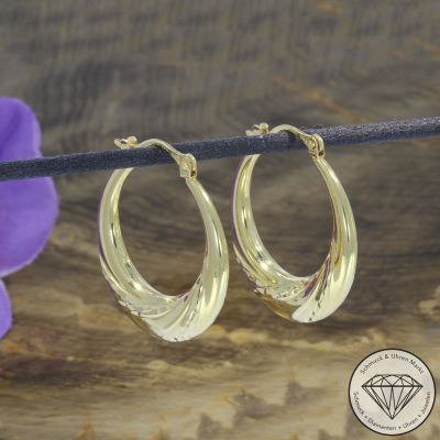 Wert 690 € Creolen in 585er 14 K Gelbgold - 102259