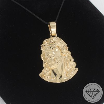 Wert 3950 € Jesus Anhänger in 585er 14 K Gelbgold - 102269