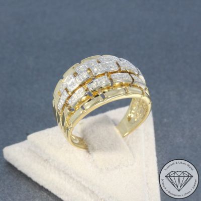 Wert 1890 € Diamant Ring (ca. 0,20 carat) in 585er 14 K Gelbgold - 102947