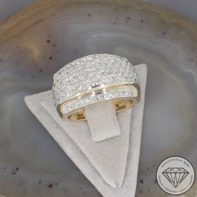 Wert 6690 € Brillant Ring (ca. 1,50 carat) in 585er 14 K Gelbgold - 103040