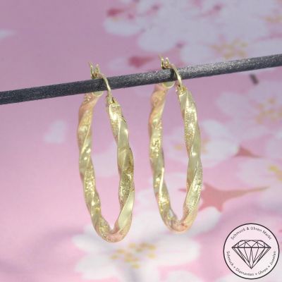 Wert 690 € Creolen in 585er 14 K Gelbgold - 103600