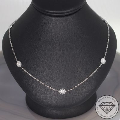 Wert 2790 € Brillant Collier 0,55 carat in 750er 18 K Weißgold - 103619