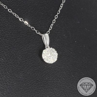 Wert 1190 € Brillant Anhänger (0,18 carat) in 750er 18 K Weißgold - 103674