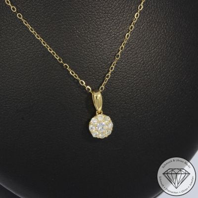 Wert 1250 € Brillant Anhänger (0,18 carat) in 750er 18 K Gelbgold - 103676