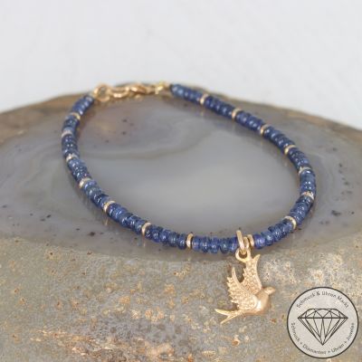 Wert 1250 € Saphir Armband in 750er 18 K Gelbgold - 103705