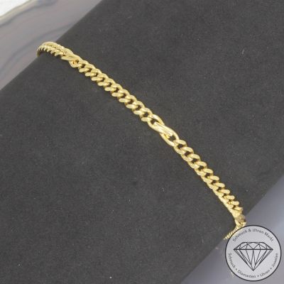 Wert 2190€ Panzer Armband (8,6g) in 585er 14 K Gelbgold - 103757