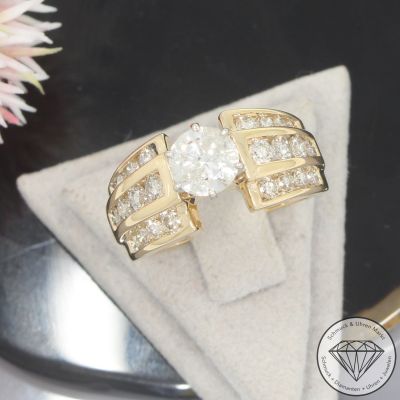 Wert 7600 € Bicolor Brillant Ring (ca. 2,02 carat) in 585er 14 K Gold - 103814