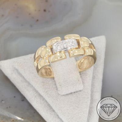 Wert 850 € Brillant Ring in 585er 14 K Gelbgold - 103841 