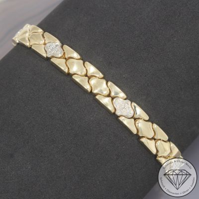 Wert 4400 € Diamant Armband in 585er 14 K Gelbgold - 103969