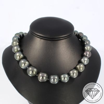 Wert 3990 € Brillant Perl Collier in 750er 18 K Weißgold - 104102