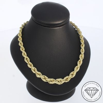 Wert 2350 € Kordel Kette (11,5 g) in 585er 14 K Gelbgold - 104108
